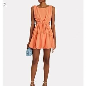 Jonathan Simkhai Romy Beaded-Belt Detail Mini Dress Size 4 Summer Sun Spring